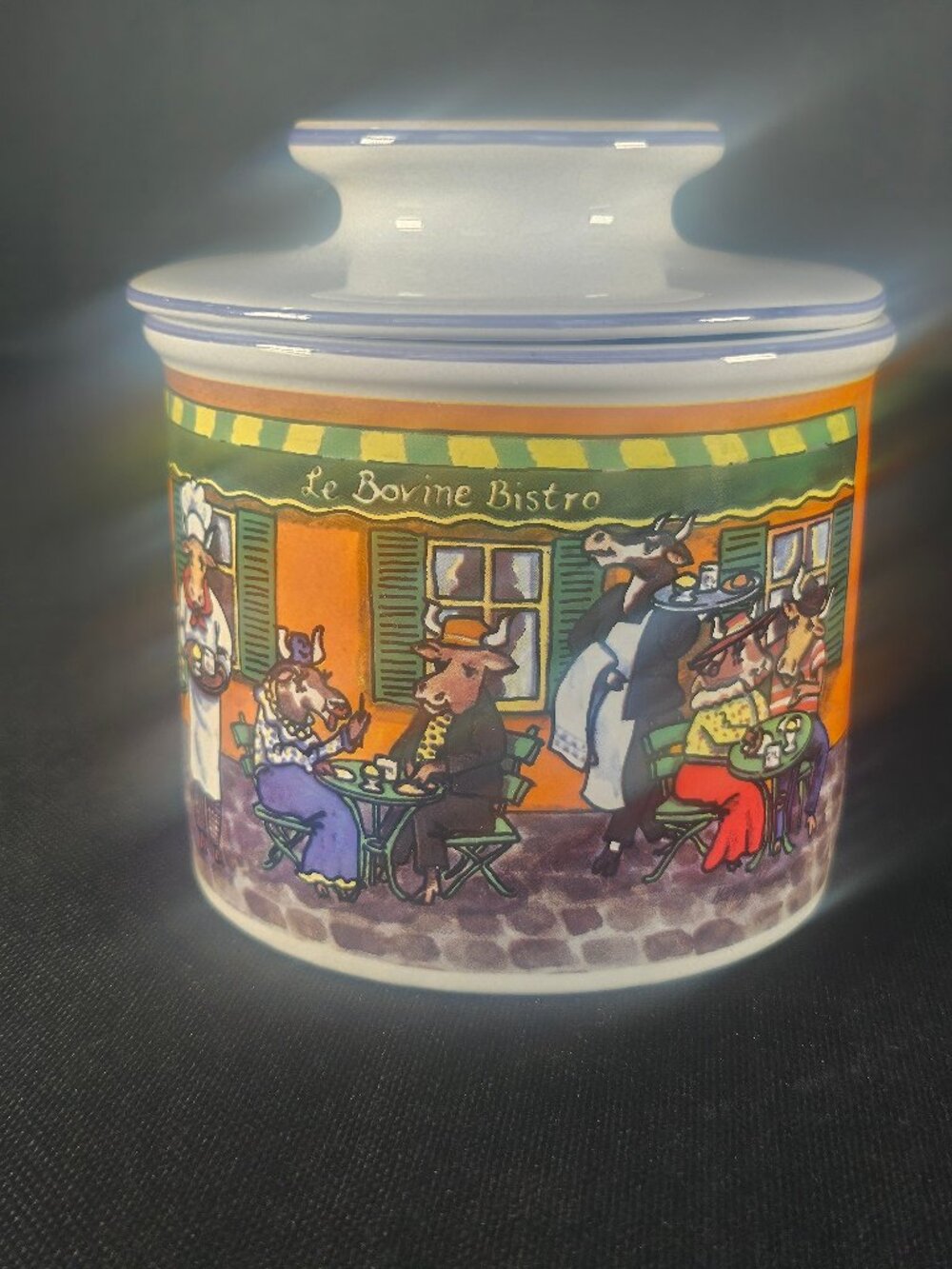 1997 L. Tremaine Inc Butter Bell Ceramic French Butter Air Tight Storage Jar